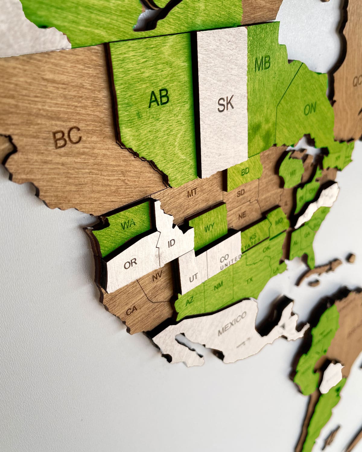 3D Weltkarte LIME