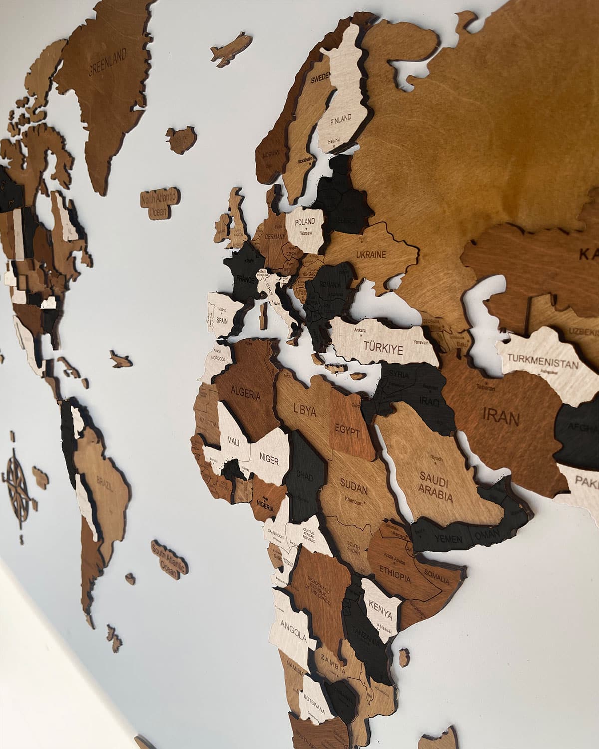 3D Weltkarte MOCHA