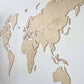Blank Wooden World Map Natural Large Wall Art