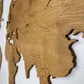 Blank Wooden World Map Wall Decor Oak