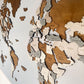 Wooden 3D Wall Map | CREME-3