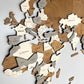 Wooden 3D Wall Map | CREME-1