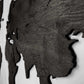 Blank Wooden World Map Wall Art Heban